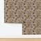 Bohemian Botanical Floral Garden Florals Climbing Vines Boho Leaves Petals Small Scale Hand Drawn Warm Tones Autumn Floral Eclectic Brown Custom Removable Wallpaper by Spoonflower Peel & Stick Wallpaper 2FT Wide